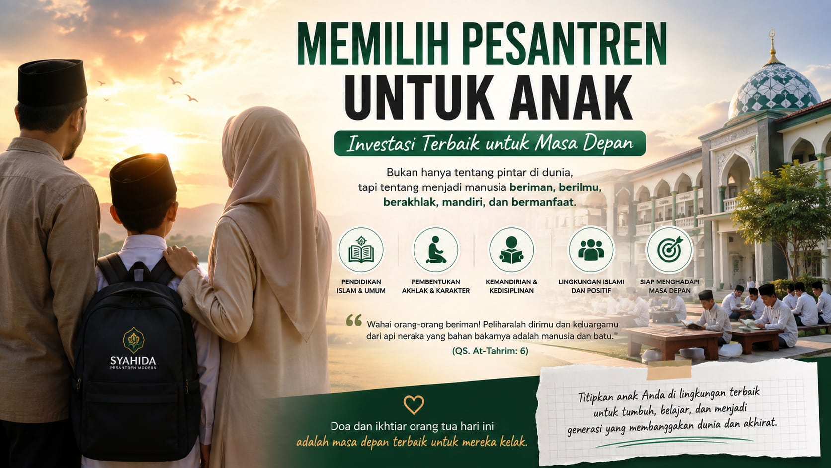 memilih pesantren untuk anak